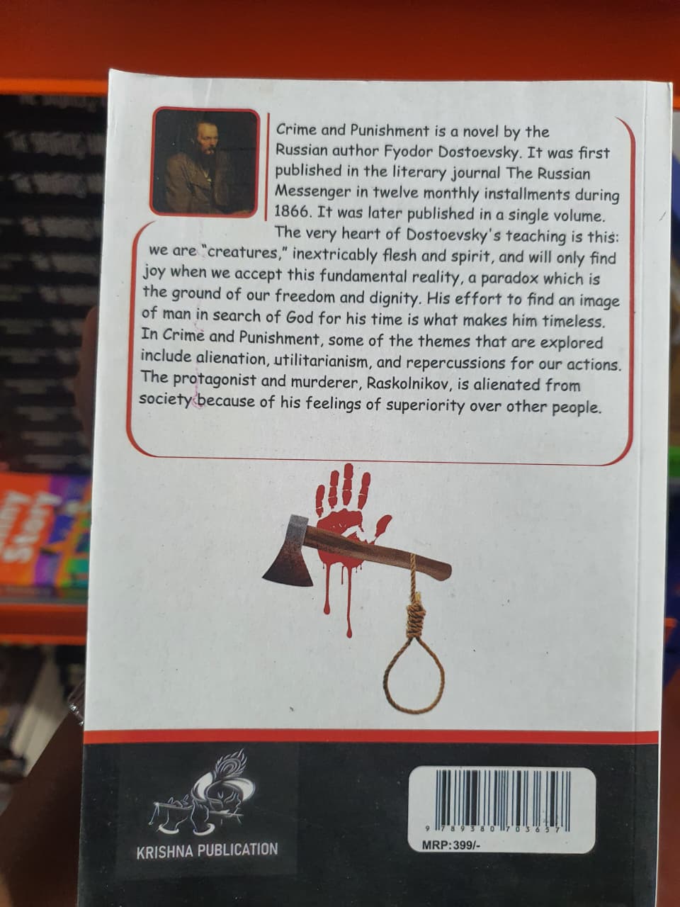 Crime and punishment by Fyodor Dostoevsky (Slightly Damaged)