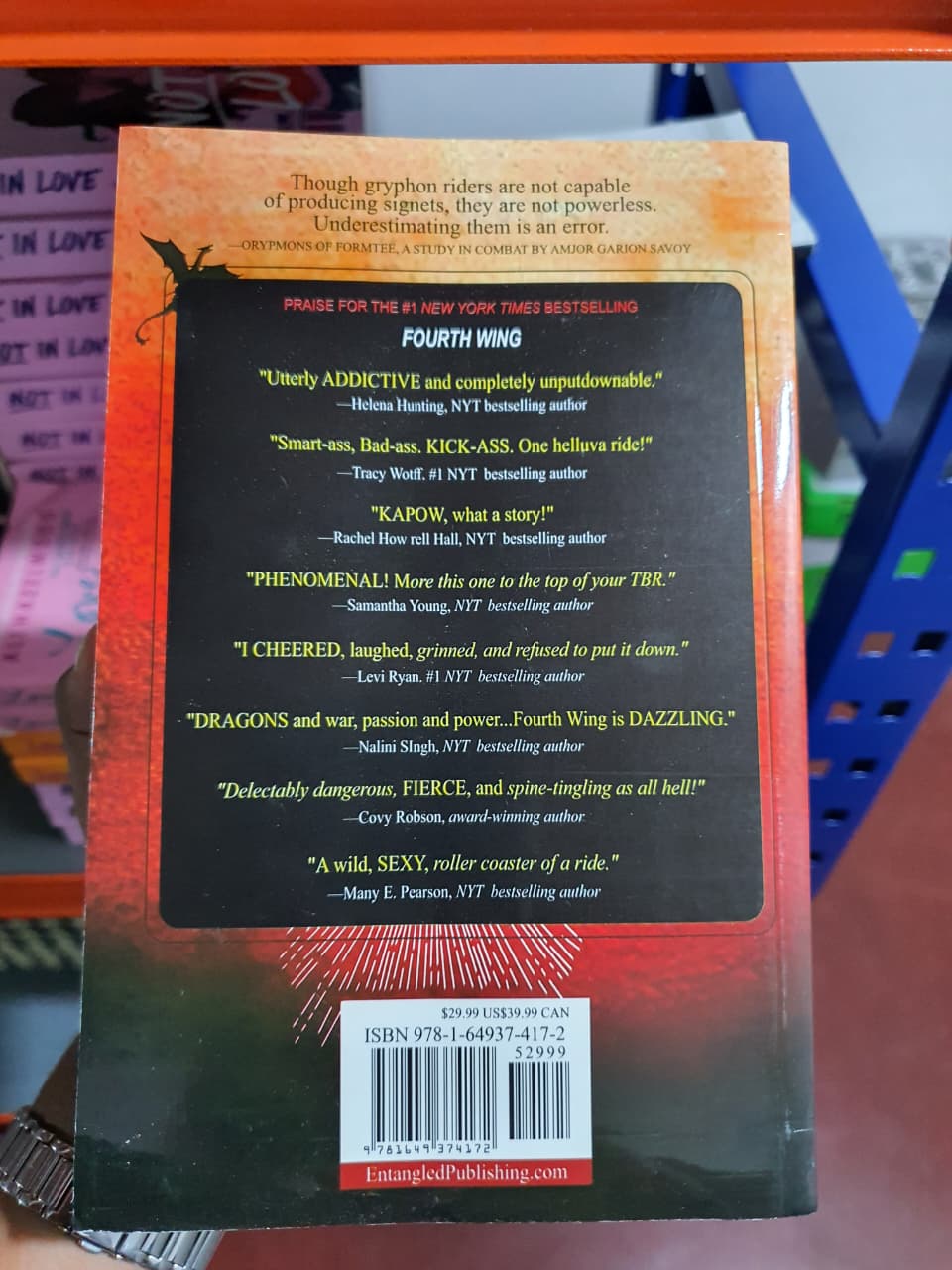 Iron Flame by Rebecca Yarros (Slightly Damaged) (Book 2 of The Empyrean series)