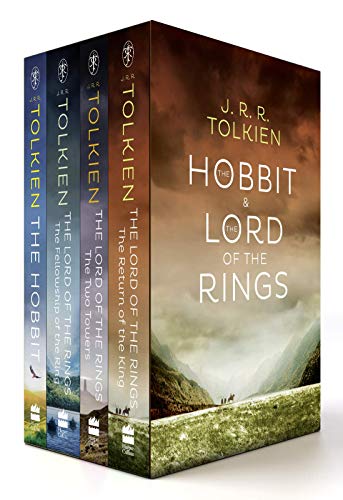 The Hobbit & The Lord of the Rings Book Set By J.R.R. Tolkien (4 Books) (Slightly Old)