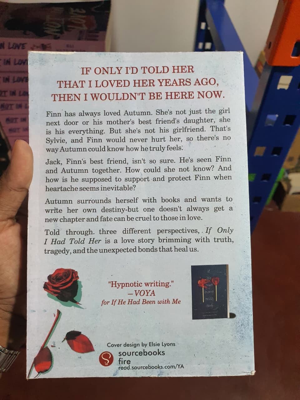 If Only I Had Told Her by Laura Nowlin (Book 2 of the Series)   (Slightly Old)