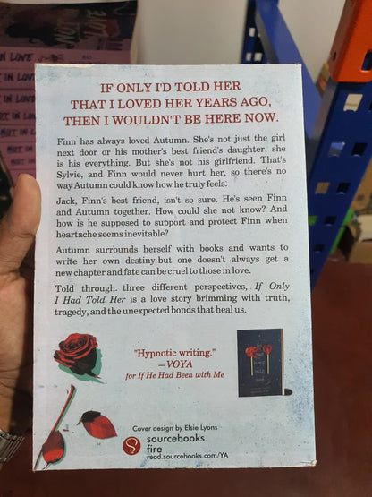 If Only I Had Told Her by Laura Nowlin (Book 2 of the Series)   (Slightly Old)