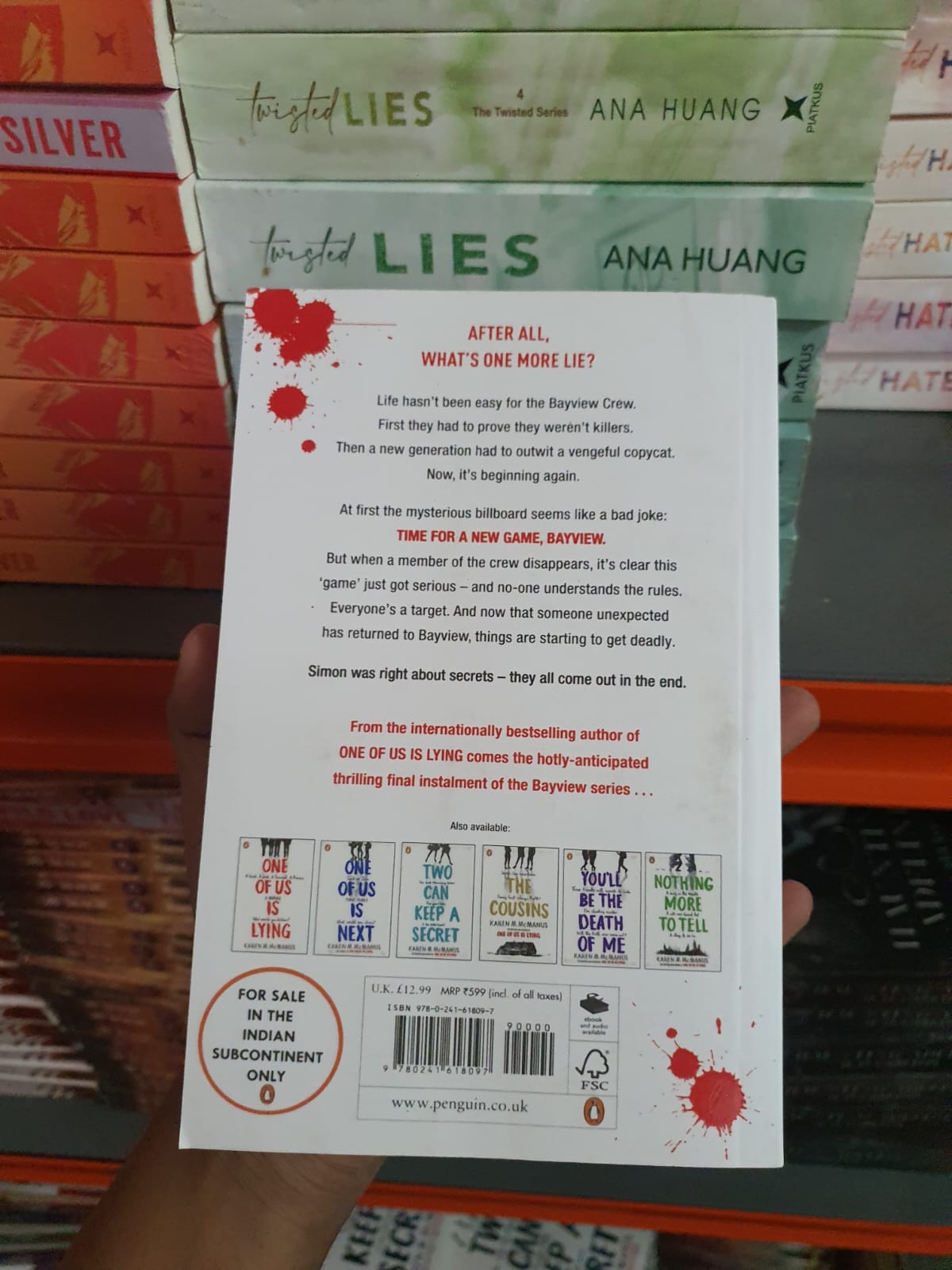 One of Us Is Back by Karen M. McManus (Book 3 of the One of Us Is Lying series)