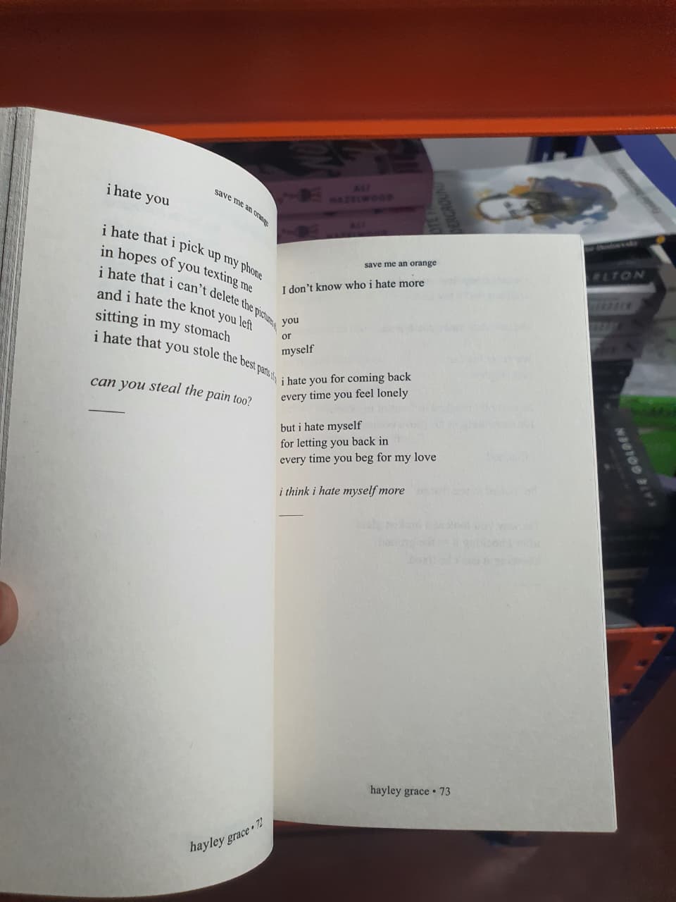 Save Me an Orange by Hayley Grace